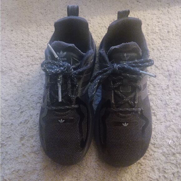 Adidas ZX 2K Flux C Core Black Grey FW8267 Size 13.5K, Pre Owned, Grade School - Picture 2 of 6